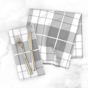 Traditional Plaid ~ Pewter and White