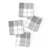 Traditional Plaid ~ Pewter and White