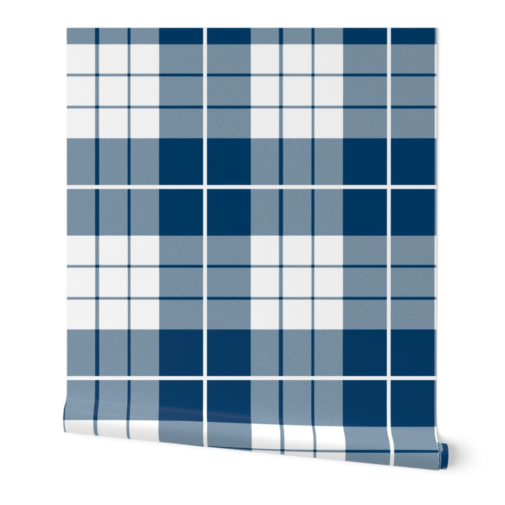 Traditional Plaid ~ Lonely Angel Blue and White