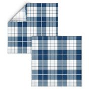 Traditional Plaid ~ Lonely Angel Blue and White