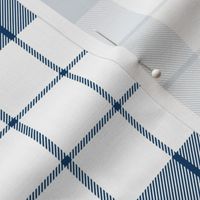 Traditional Plaid ~ Lonely Angel Blue and White