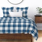 Traditional Plaid ~ Lonely Angel Blue and White