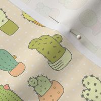 Cute Doodle Cactuses