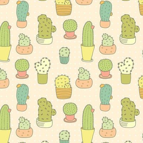 Cute Doodle Cactuses