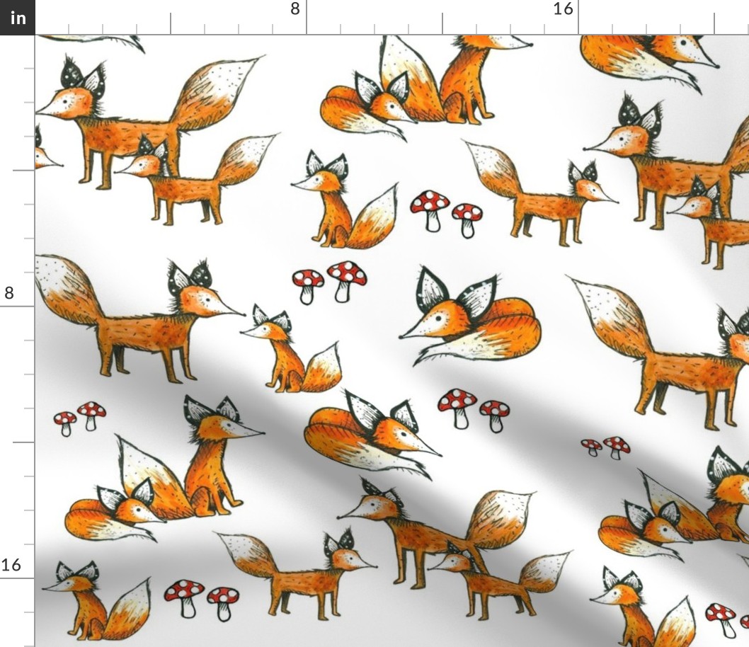 Foxes + Mushrooms