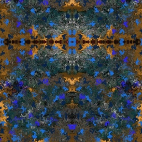 a_blue_and_orange_pattern