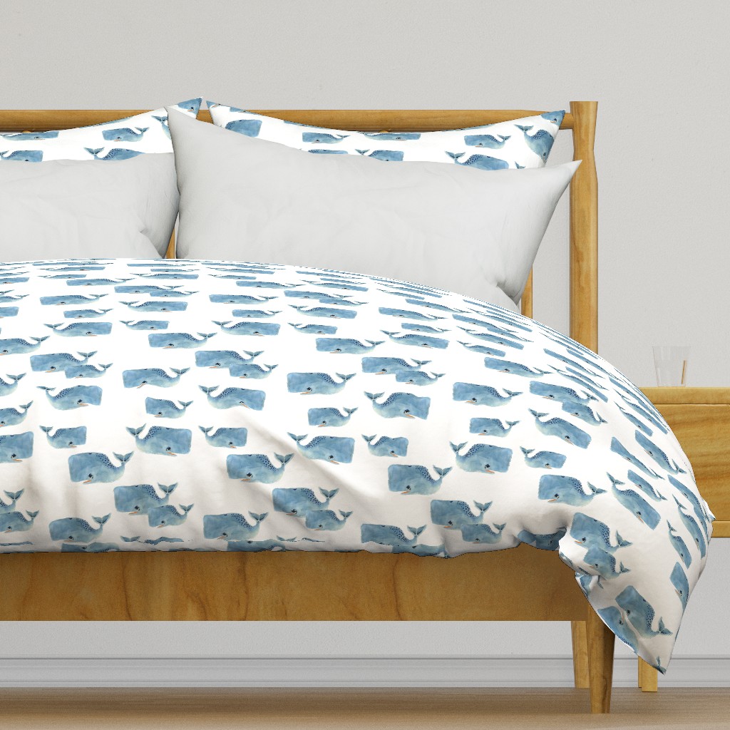 Whale Pod in Blue