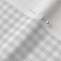pale grey and white gingham, 1/4" squares 