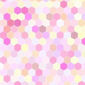 Honeycomb in Pink Pastels