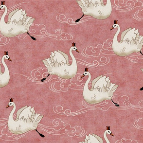 Valentine Swans  (Rose)