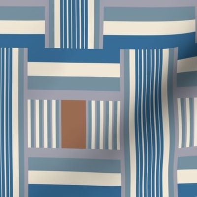 Junto Stripe in Blue | 6" Repeat