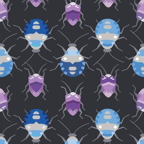 Beetles & Stink Bugs - Purples & Blues