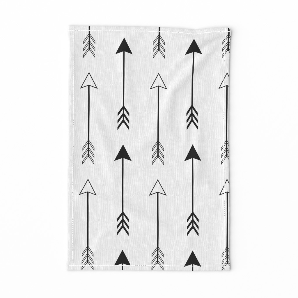 Large Black and White Arrows