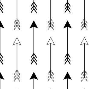 Large Black and White Arrows