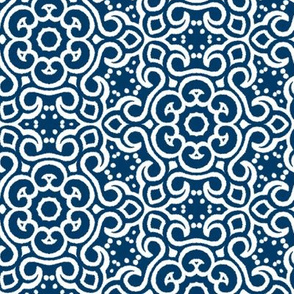  Chinese Indigo Tiles ~ Bian ~ Variation Ehr