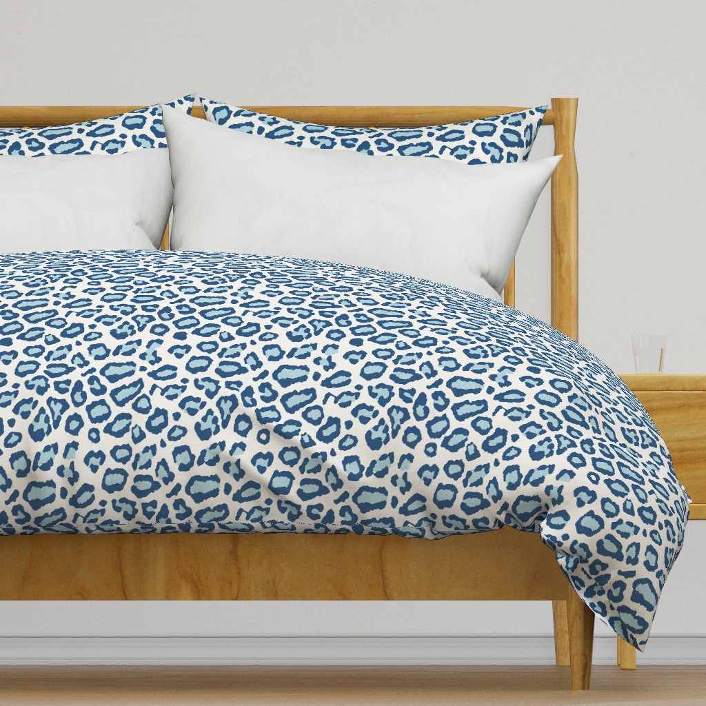 Etosha Leopard Skin in Blue