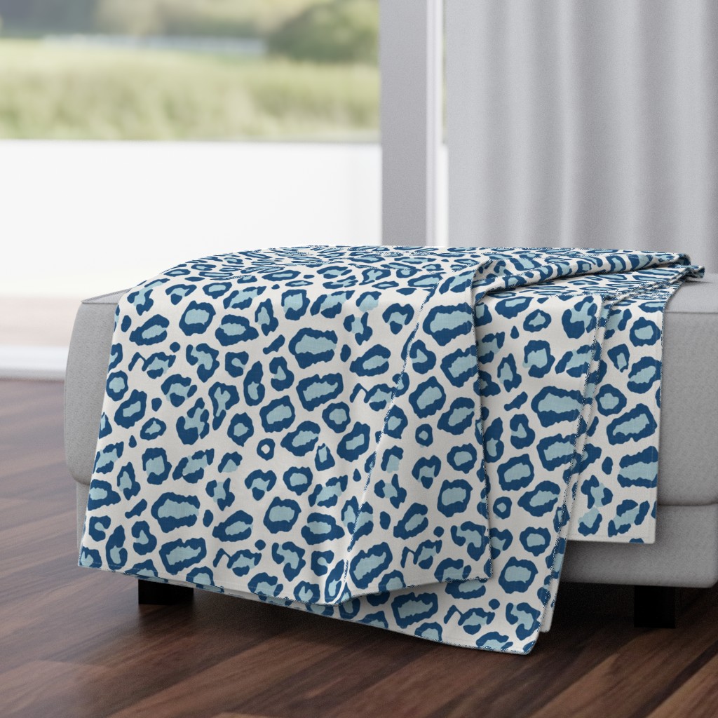 Etosha Leopard Skin in Blue