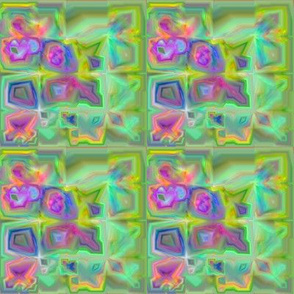 Lina Garden Pansies Fractal