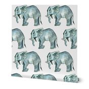 Elephant Herd - Larger Scale