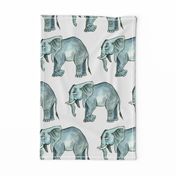 Elephant Herd - Larger Scale