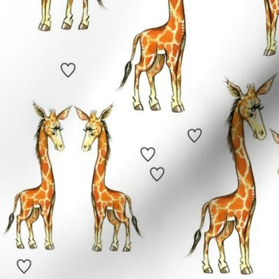 Giraffes and Hearts