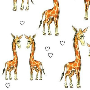 Giraffes and Hearts