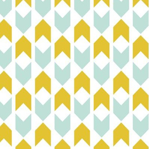 Minty Golden Chevron