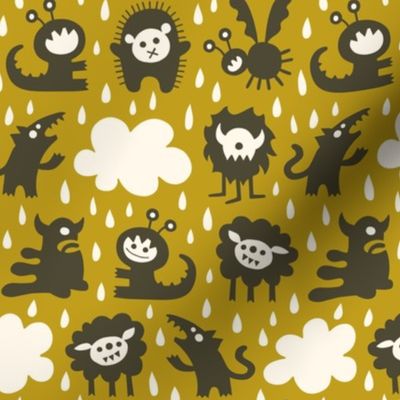 It's raining Monsters (brown)