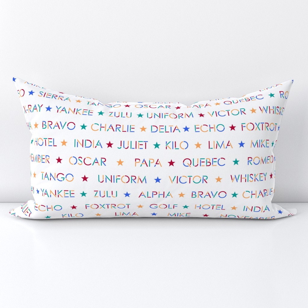 Nautical Alphabet on White