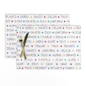 Nautical Alphabet on White