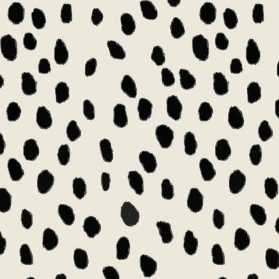 Tan and White Abstract White Dots Designer Fabric by the Yard 