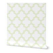 Moroccan Outline Quatrefoil in Sprout