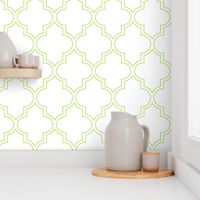 Moroccan Outline Quatrefoil in Sprout