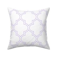 Moroccan Outline Quatrefoil in Lavender