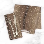 Deer Hide Fabric and Wallpaper in Taupe