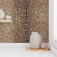 Deer Hide Fabric and Wallpaper in Taupe