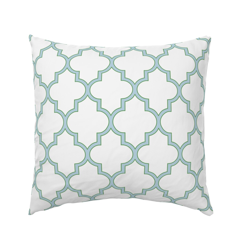 Kelly Green and Spa Quatrefoil