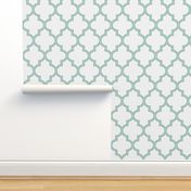 Kelly Green and Spa Quatrefoil