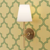 Kelly Green and Spa Quatrefoil