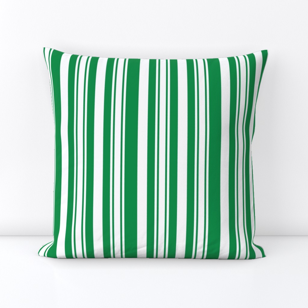 Green And White Stripes