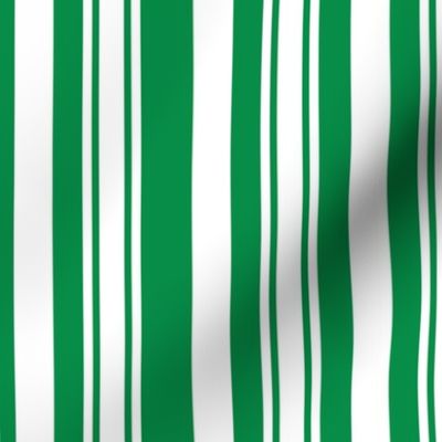 Green And White Stripes