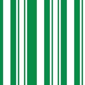 Green And White Stripes