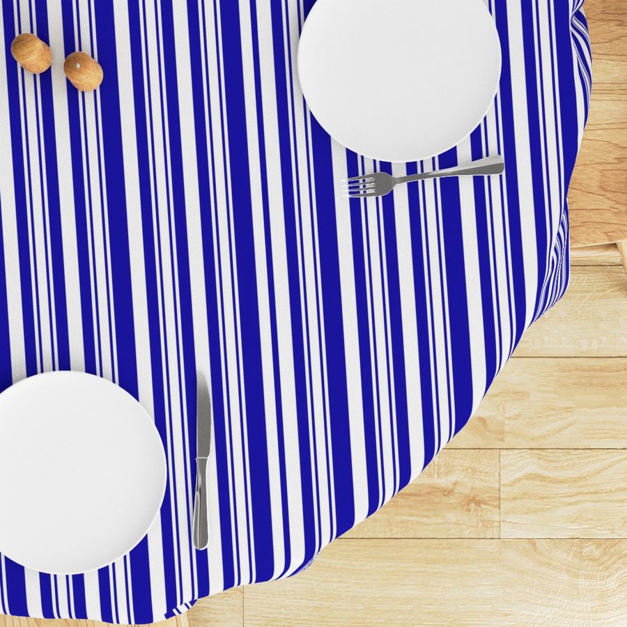 Blue And White Stripes