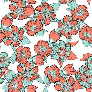 Mallow - Coral & Mint