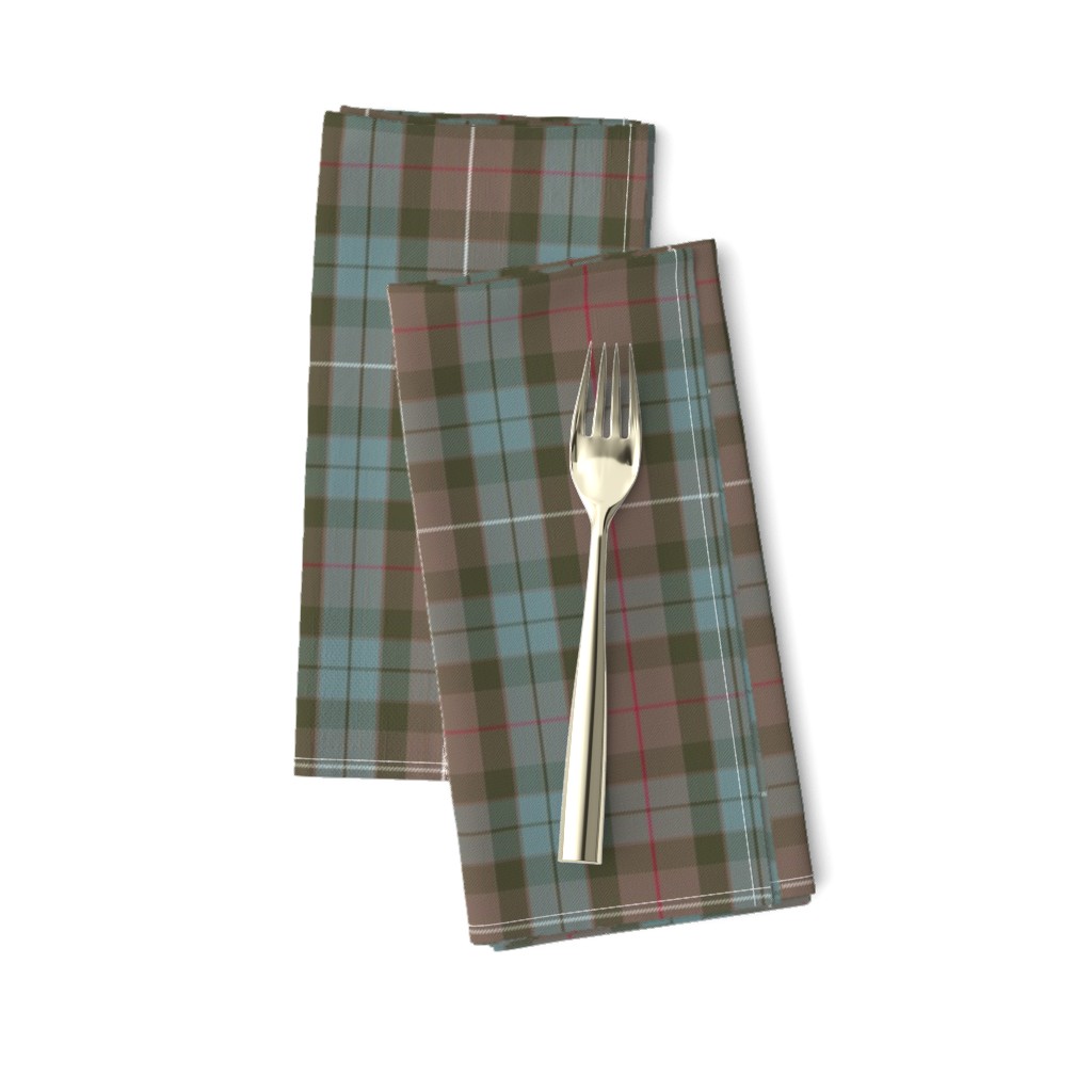 Fraser Hunting tartan, 6" weathered