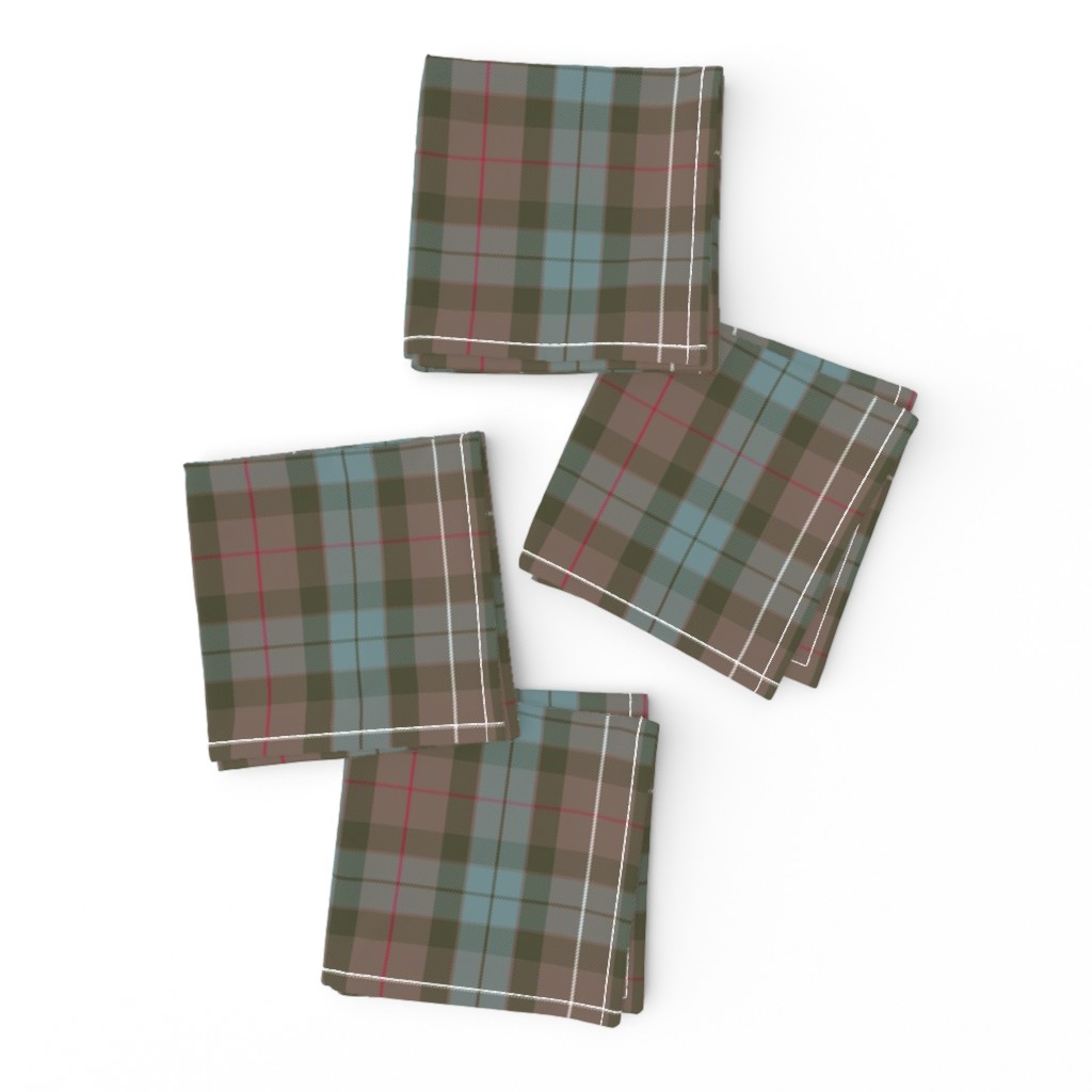 Fraser Hunting tartan, 6" weathered