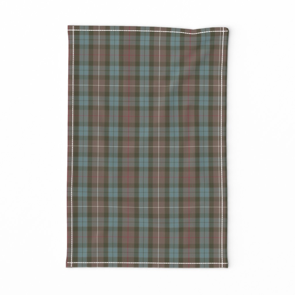 Fraser Hunting tartan, 6" weathered