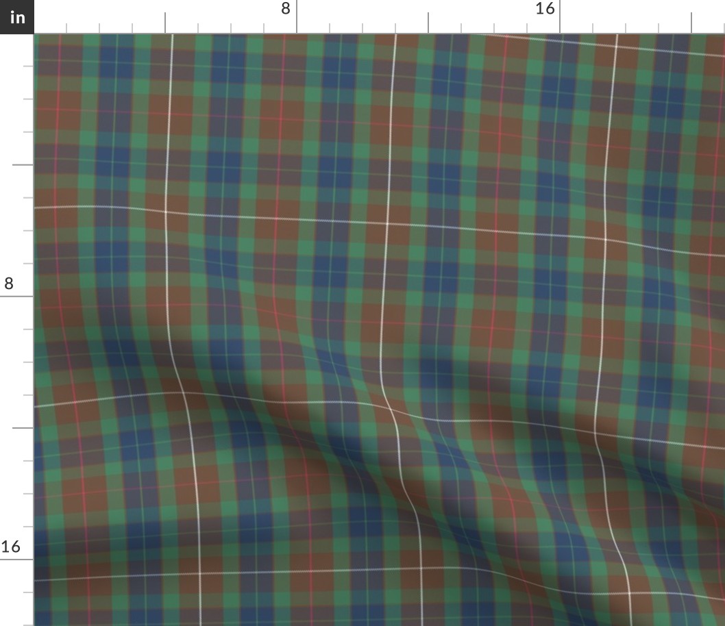 Fraser hunting tartan, 6", modern colors