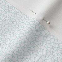 crackle - white with mint lines