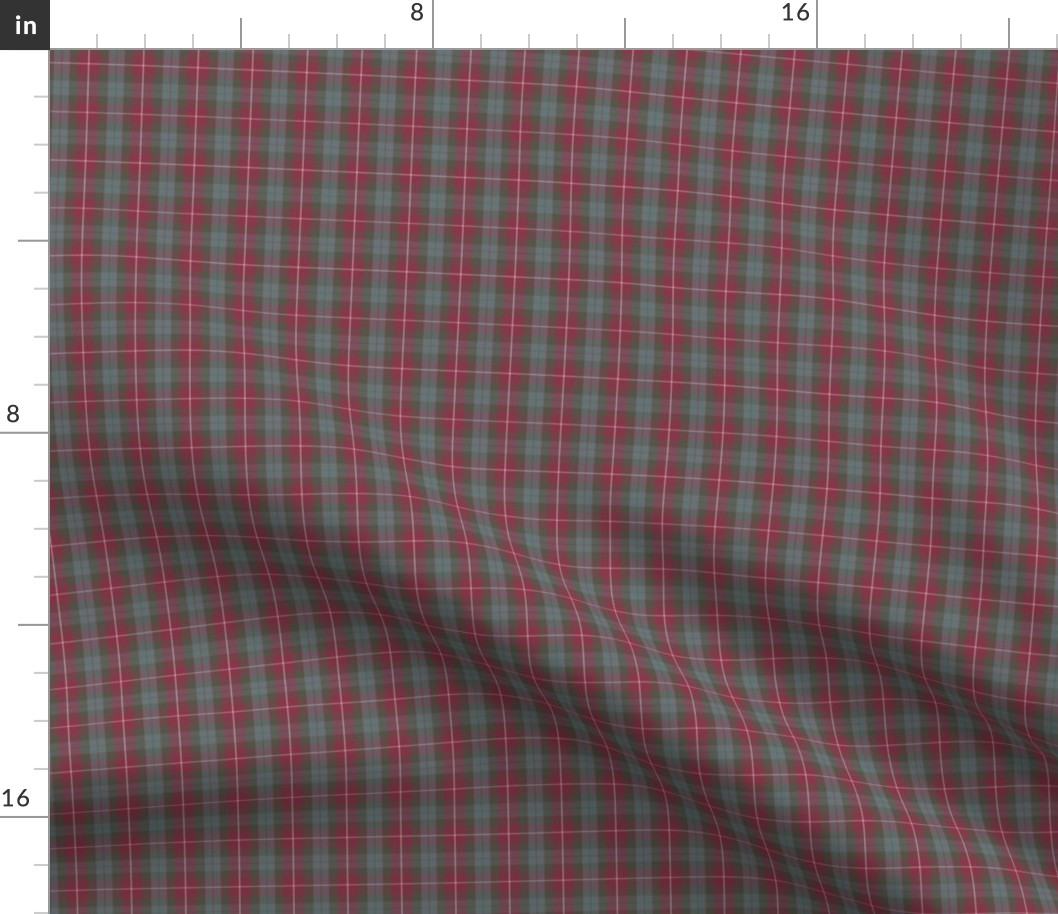 Fraser 1842 red tartan, 2" weathered